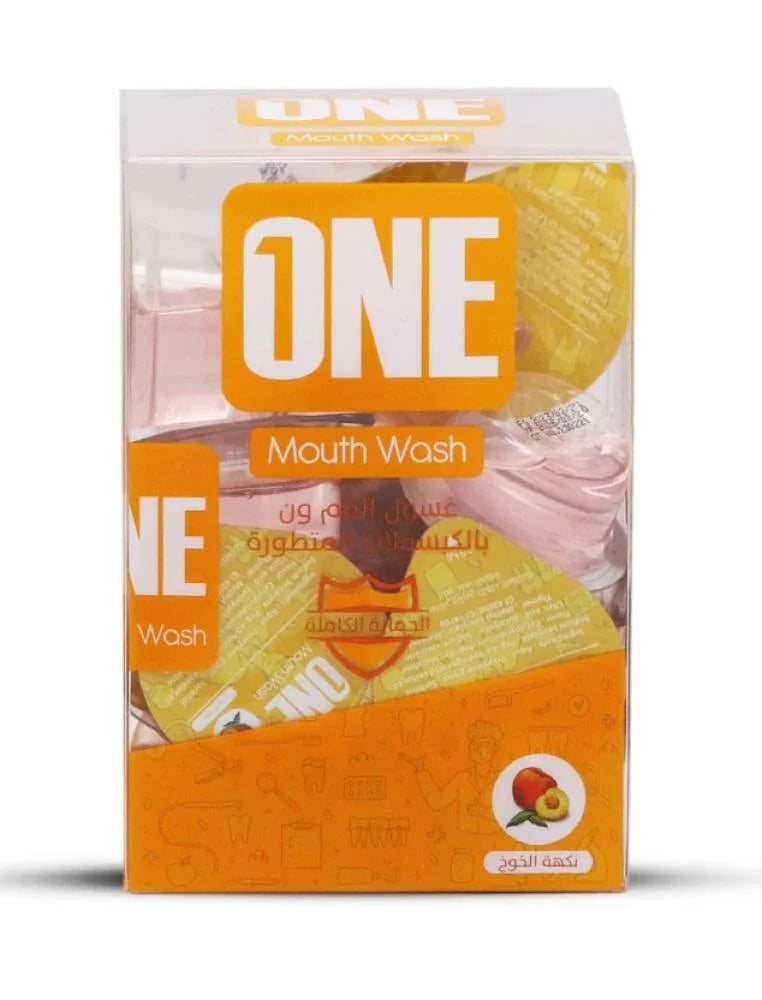 كبسولات غسول الفم المتقدمة من ون تاتش - بنكهة الخوخ - 20 كبسولة (15 مل لكل كبسولة)