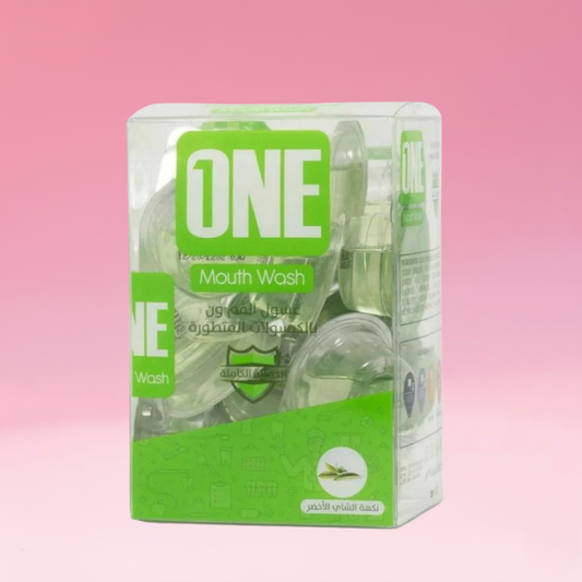 غسول الفم المتطور ذا ون بنكهة الشاي الأخضر - 20 كبسولة، 15 مل