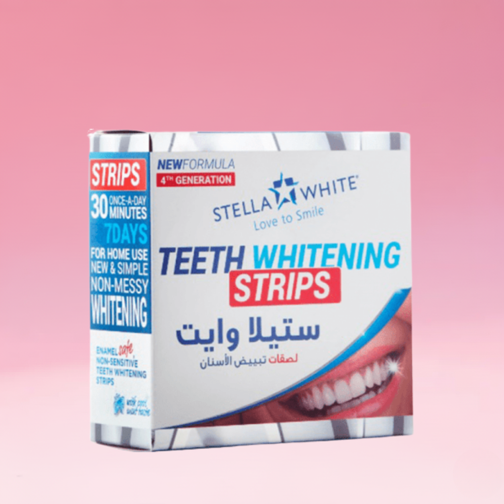 شرائط تبييض الأسنان ستيلا وايت - 28 شريحة