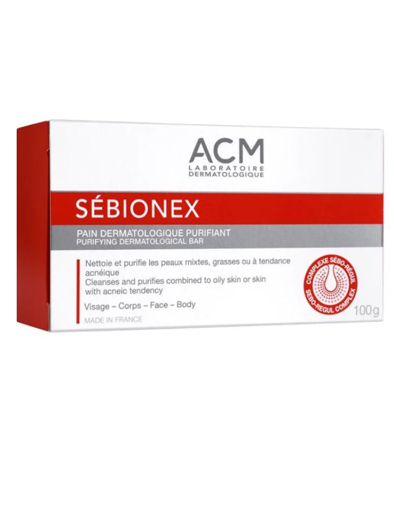 صابون ACM Sebionix - منظف وملطف للبشرة - 100 غرام