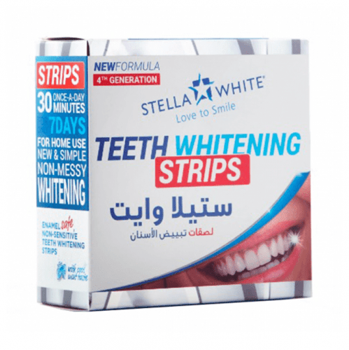 شرائط تبييض الأسنان ستيلا وايت Stella White لتفتيح لون الأسنان وإزالة التصبغات خلال 7 أيام