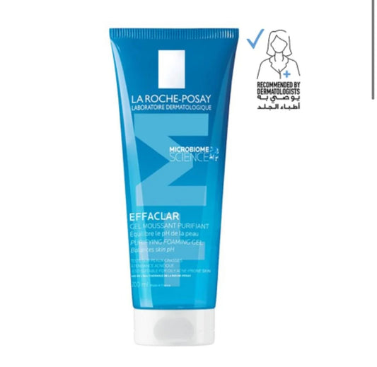 جل إيفاكلار الرغوي المنقي للبشرة الدهنية الحساسة من لاروش بوزيه - 200 مل